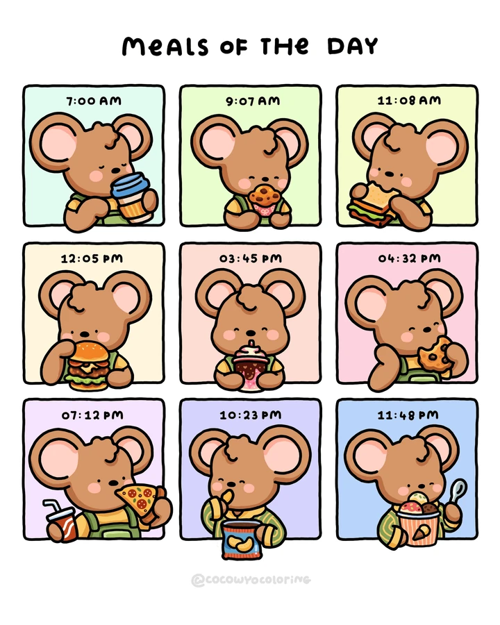 A meal of the days coloring freebie